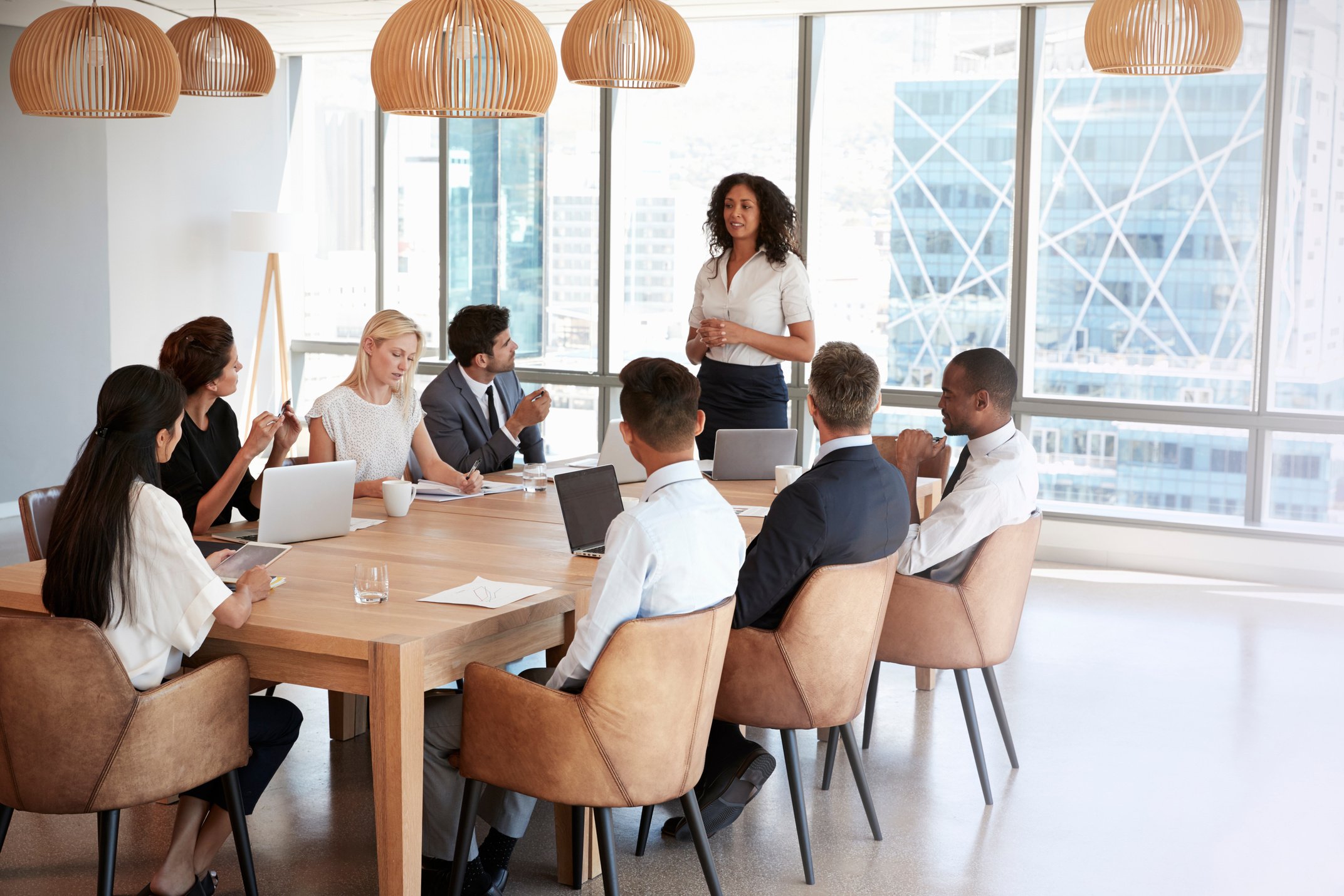 Woman Leading a Meeting 